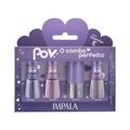 Kit Impala Pov Luara 2 Esmaltes + 1 Top Coat + Gloss