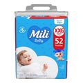 Fralda Mili Baby Giga Xxg 52 Unidades