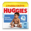 Fralda Huggies Xg Rápida Absorção 28 Unidades