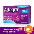 Antialergico Allegra Fexofenadina 180mg 10 Comprimidos