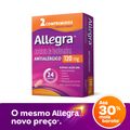 Antialergico Allegra Fexofenadina 120mg 2 Comprimidos