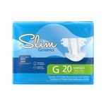 fralda geriatrica slim leve tamanho g com 20 unidades 01
