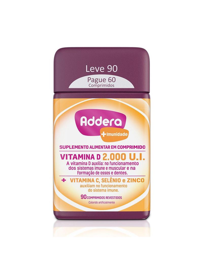 vitamina d addera imunidade 90 comprimidos 01