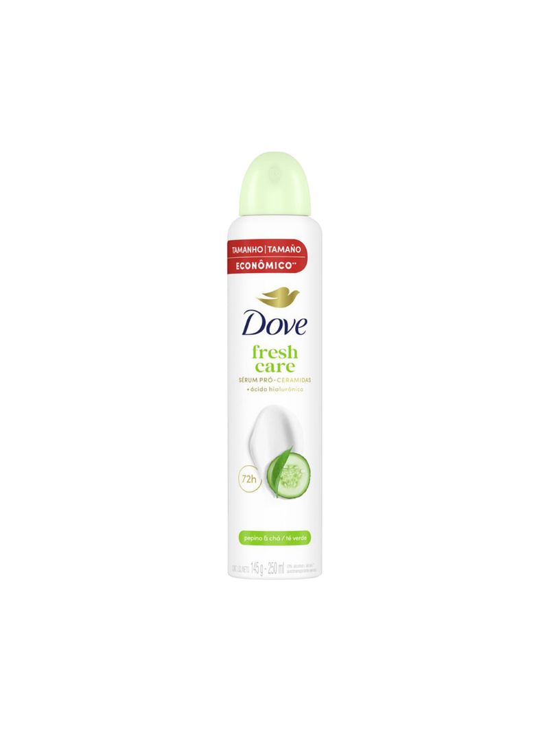 desodorante feminino dove fresh care pepino e cha aerossol 250ml 01