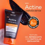 actine gel para limpeza esfoliante 100gr carvao detox 05