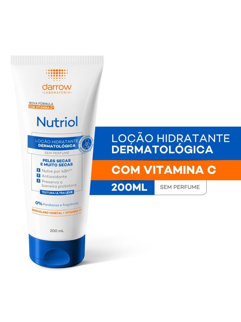 locao hidratante corporal dermatologica darrow nutriol 200ml 02