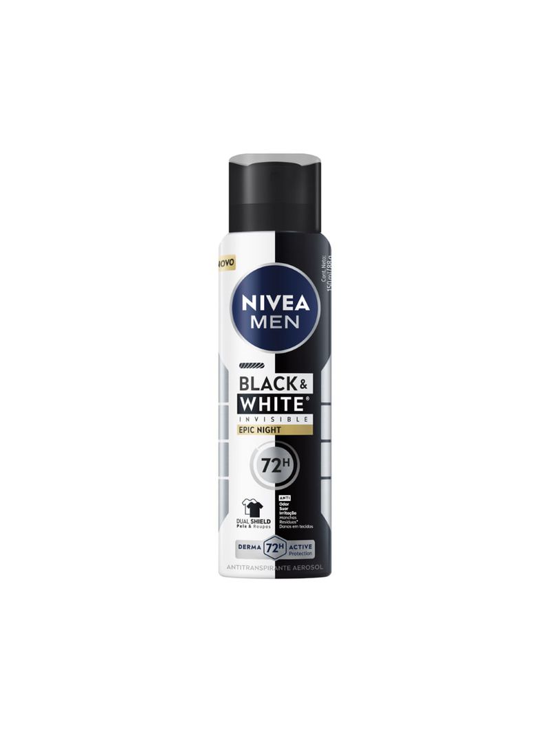desodorante masculino nivea black e white epic night aerssol 150ml 01