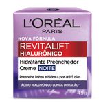 Creme Hidratante Facial Anti idade Loréal Paris Revitalift Hialurônico Noturno 49g 01