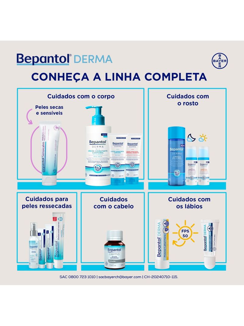 LOÇÃO FACIAL HIDRATANTE REVITALIZANTE BEPANTOL DERMA 50ML