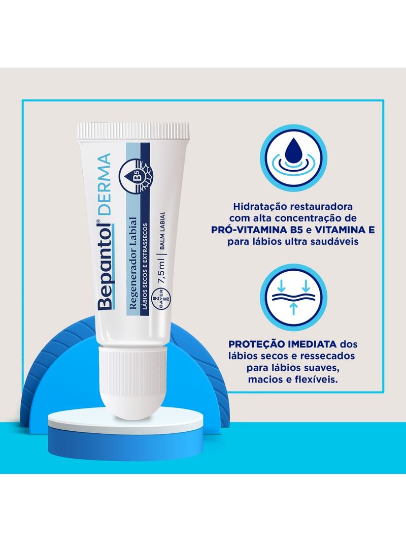 BALM LABIAL BEPANTOL DERMA HIDRATANTE REGENERADOR 7,5ML