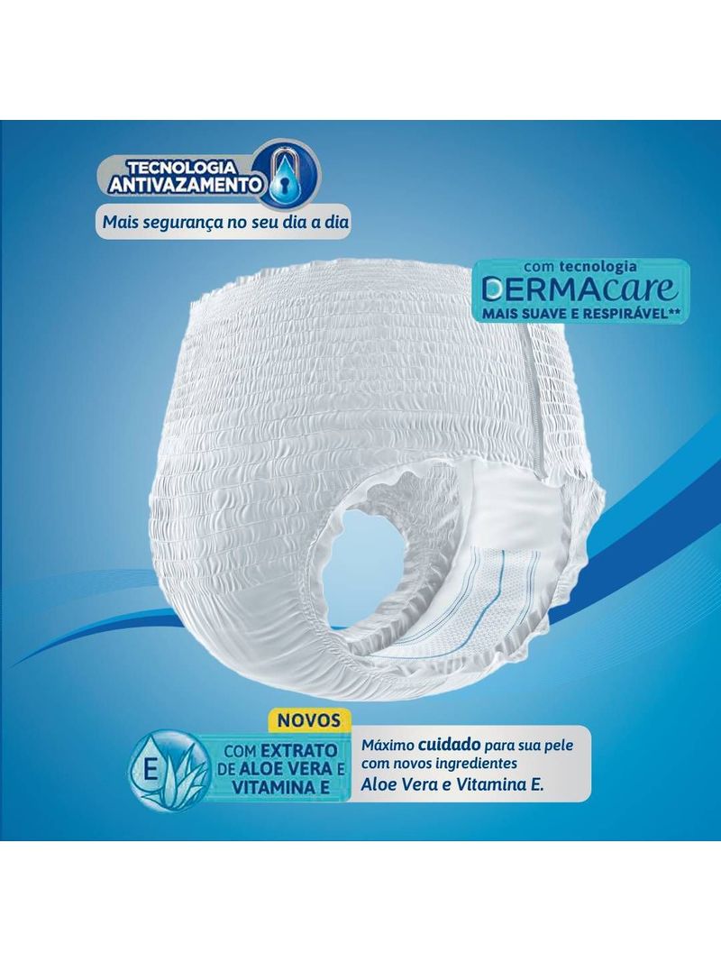 ROUPA INTIMA DESCARTAVEL TENA DERMACARE LEVE 24 PAGUE 21 ESPECIAL  TAMANHO G/EG