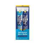 GEL DENTAL SUPER DIA E NOITE MENTA 2 UNIDADES 70GR