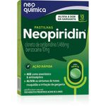 PASTILHA PARA GARGANTA NEOPIRIDIN SABOR MENTA 12 UNIDADES
