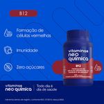 VITAMINA B12 NEO QUIMICA COM 60 COMPRIMIDOS MASTIGAVEIS SABOR MORANGO