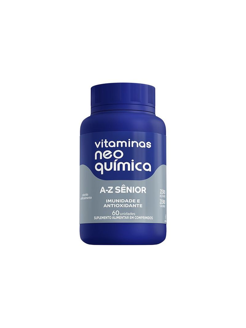 MULTIVITAMÍNICO NEO QUÍMICA VITAMINAS A-Z SENIOR 60 COMPRIMIDOS
