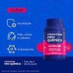 MULTIVITAMÍNICO NEO QUÍMICA VITAMINAS A-Z MULHER 60 COMPRIMIDOS