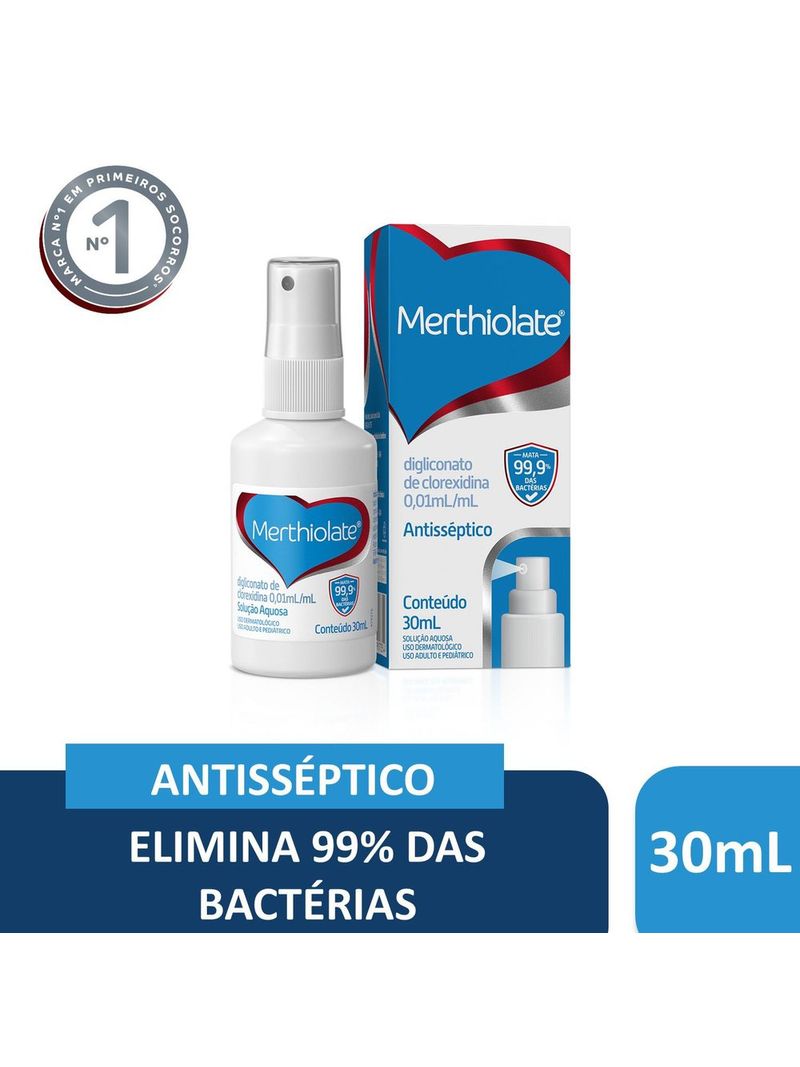 ANTISSÉPTICO TÓPICO MERTHIOLATE SPRAY 30ML