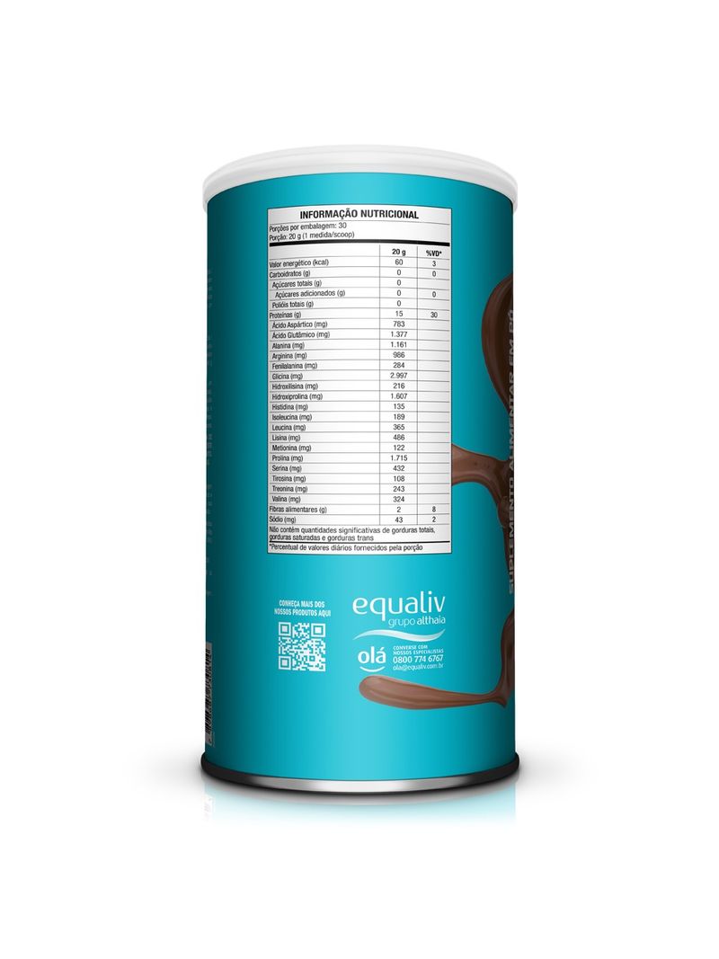 EQUALIV BODY PROTEIN 600GR CACAU