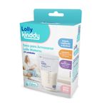 SACO PARA ARMAZENAR LEITE MATERNO LOLLY KINDDY 200ML 25 UNIDADES