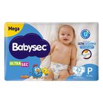 FRALDA BABYSEC GALINHA PINTADINHA TAM.P ULTRASEC MEGA 42 UNIDADES