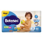 FRALDA BABYSEC GALINHA PINTADINHA TAM.M ULTRASEC MEGA 38 UNIDADES