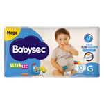 FRALDA BABYSEC GALINHA PINTADINHA TAM.G ULTRASEC MEGA 32 UNIDADES