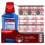 CREME DENTAL COLGATE LUMINOUS WHITE 3X70G + ENXAGUANTE BUCAL 250ML