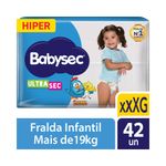 FRALDA BABYSEC GALINHA PINTADINHA XXXG ULTRASEC HIPER COM 42 UNIDADES