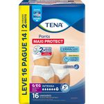 ROUPA ÍNTIMA TENA PANTS DERMACARE G/EG LEVE 16 PAGUE 14 UNIDADES