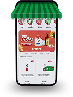 Venda seus produtos aqui! Imagem de uma tela de celular com página aberta do site Preço Popular